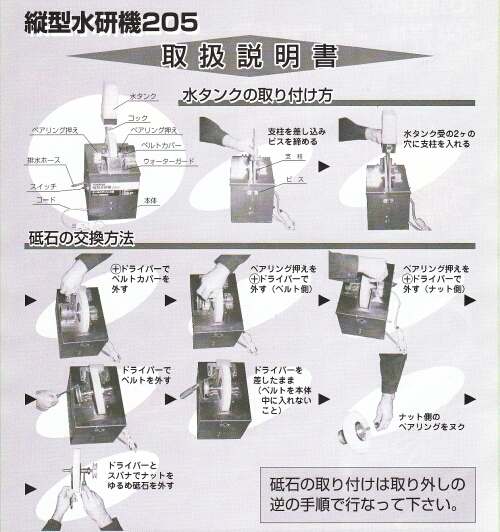 縦型 ステンレス製水研機−205 <吉岡製作所>「趣味生活雑貨セレクトショップ」 I-Land <アイランド>